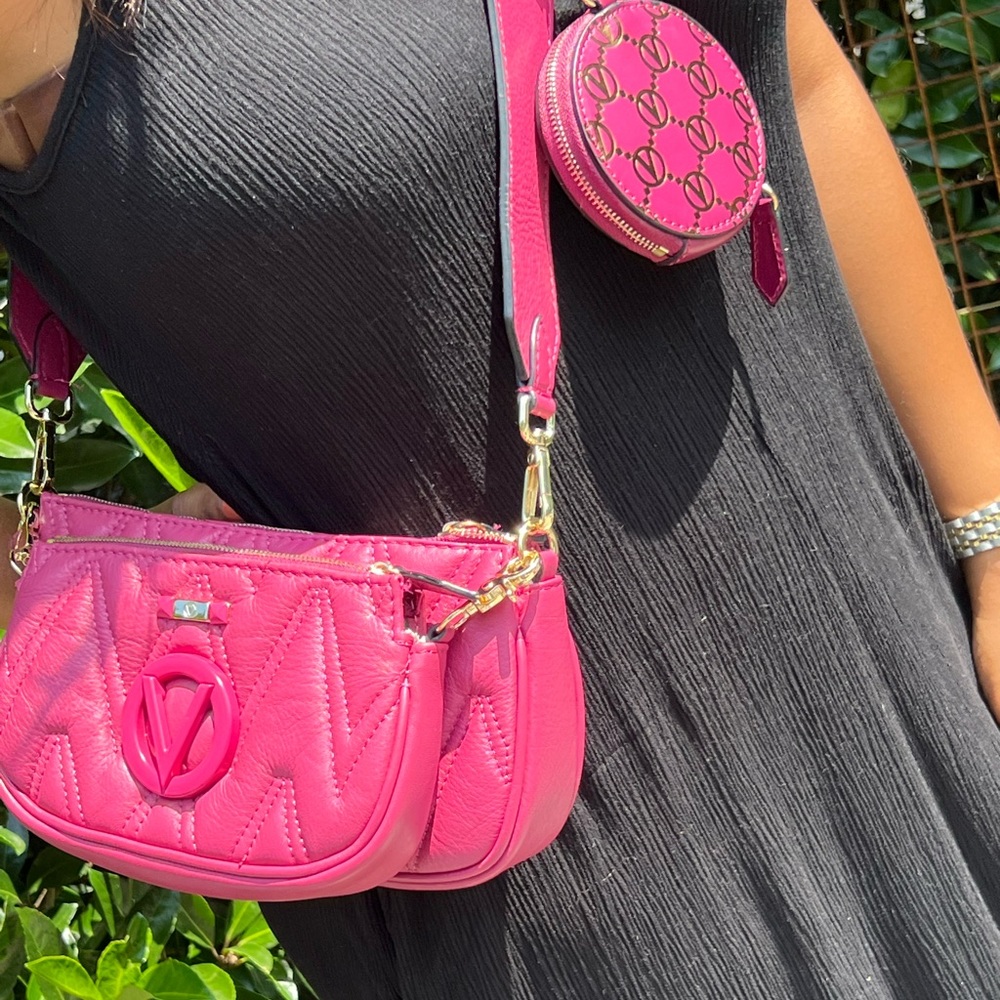 VALENTINO
Demi 3-in-1 Quilted Leather Shoulder Bag & Pouch Set